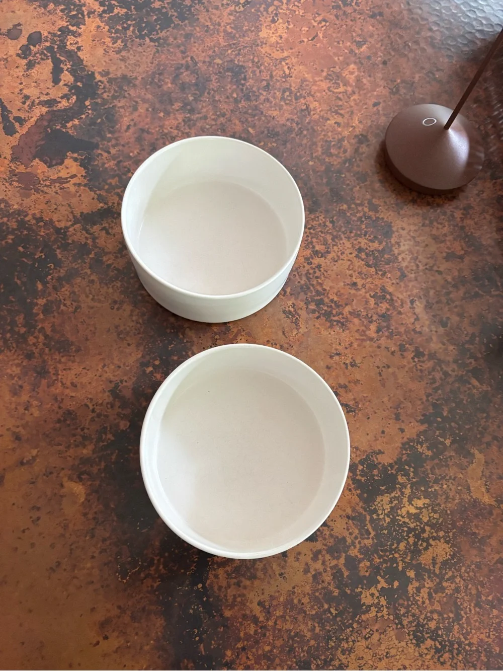 Pet’s Minimal Creme Ceramic Bowls - Set of 2